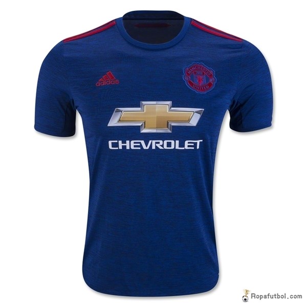 Tailandia Camiseta Manchester United Replica Segunda Ropa 2016/17 Azul